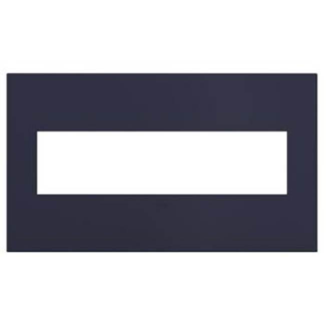 Legrand Bleu Noir, 4-Gang Wall Plate