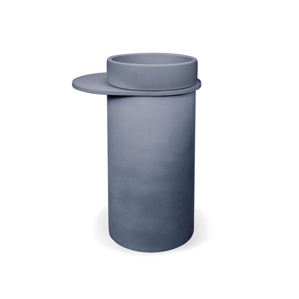 Nood Co. Cylinder with Tray - Bowl Basin (Copan Blue,Mint)