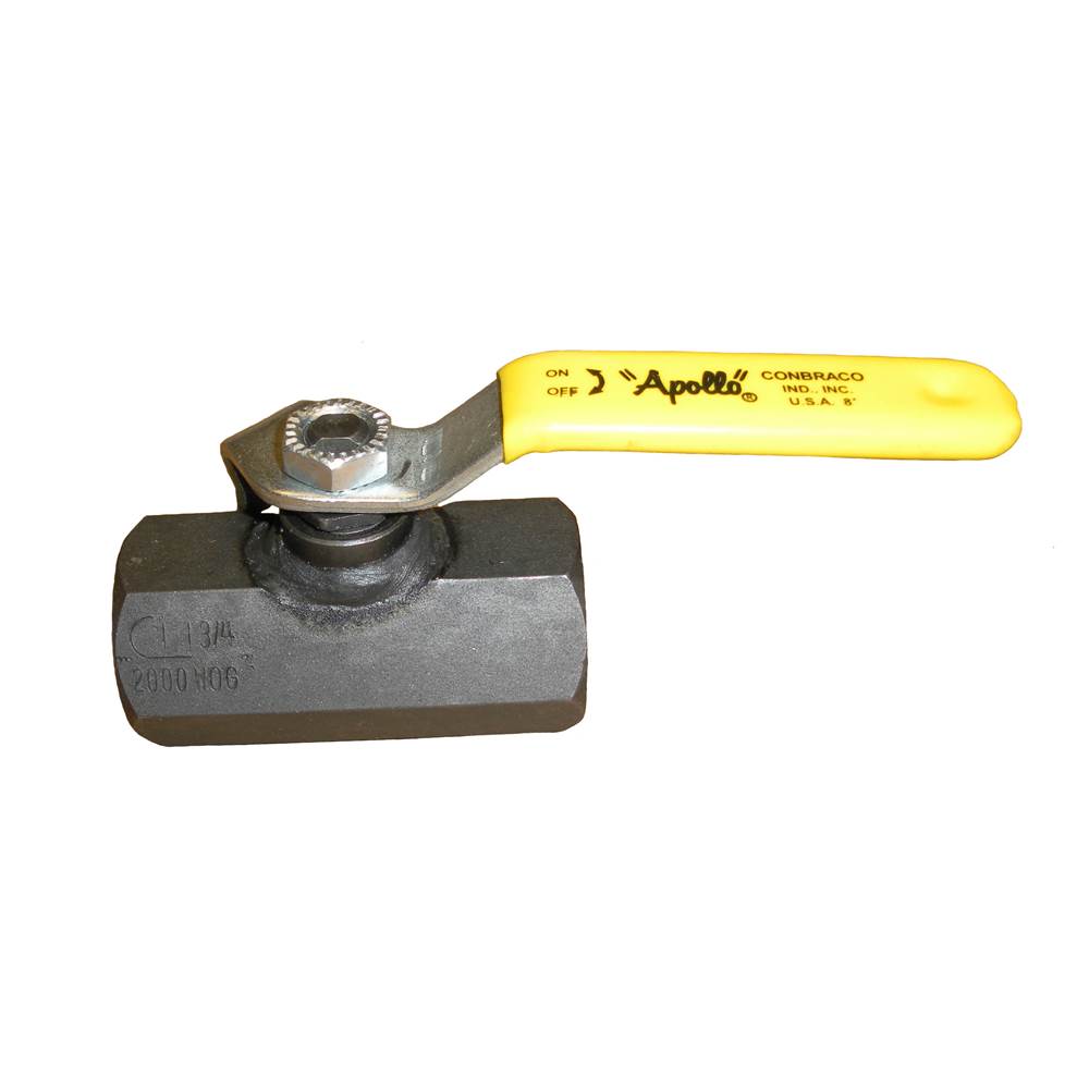 Apollo Carbon Steel Unibody Reduced Port Ball Valve With 316 Ss Ball And Stem, Steel Tee Handle 1/2'' (2 X Fnpt)